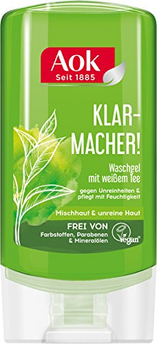 Aok Reinigung Regulierendes Waschgel mit Weißem Tee, 2er Pack (2 x 150 ml)