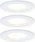 Paulmann 93496 Einbauleuchte LED Coin Nova rund 6,5W Weiß 3er-Set starr 3-Stufen-Dimmbar IP44 spritzwassergeschützt
