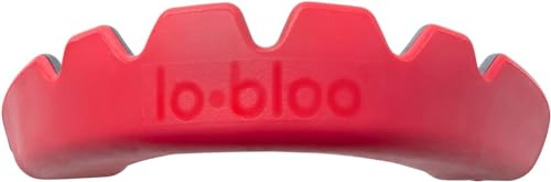 lobloo SLICK Zahn-/Mundschutz Kampfsport für Hoch-Kontakt-Sport wie MMA Hockey Fußball Rugby, Dual Density Mouthguard mit doppelter Dichte, Eine Größe für Herren Damen Kinder ab +14 Jahre (Rot)