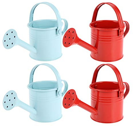 Hemoton 4Pcs Gießkanne Garten Gießkanne Klein Gießkanne mit Düse Und Griff Gießkanne Zimmerpflanzen Kindergießkanne für Houseplants Indoor Outdoor Bonsai Gießkanne