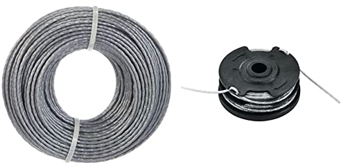 Bosch DIY Bobine pour coupe-bordure pour remplissage tous les bobines pour coupe-bordure actuelle, 24 m × 1.6 mm & F016800351 Recharge et bobine de fil intégrée 6 m Ø 1,6 mm pour coupe-bordures