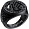 FaithHeart Vintag Siegelring mit Rune Wikinger Style Valknut Fingerring mit Rune Skandinavischer Fingerring Freundschaftsring Partnerring mit Wunschgravur