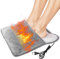 Chauffe-pieds USB chauffant pour l'hiver - Coussin de pieds électrique confortable - 50 °C - Température constante - Lavable - En polaire douce - Pour homme et femme