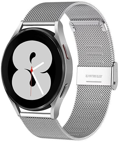 BRLYYO Cinturino per Samsung Galaxy Watch 4 Classic cinturino Acciaio Inossidabile Metallo per 20mm per Galaxy Watch 5 Pro /3 41mm/Galaxy Watch Active 2 Gear/Sport Amazfit GTS Galaxy Watch 6 7 FE