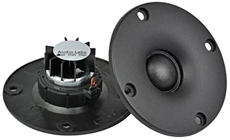 NICHANGHUA 2 Pezzi 3 inch 4/6/8 Ohm 15W Dome Silk Tweeters Tweeter Audio Altoparlanti Neodimio Treble HiFi Treble Portable Altoparlante for Pannello (Color : 8 Ohm)