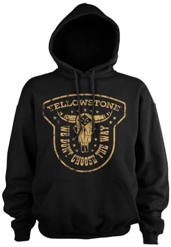 Yellowstone Offizielles Lizenzprodukt We Don't Choose The Way Kapuzenpullover (Schwarz), Large