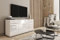 MINIO go for it - Kommode mit Schubladen Parma, 150cm Breit, Sideboard Wohnzimmer Möbel, Push to Open Schubladenschrank - Weiß/Weiß Hochglanz