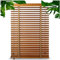 Real Wood Venetian Blinds, Wooden Blinds for Windows, Brown Window Shades, Light Filtering Venetian Blinds, 40-150cm/16-59in Wide,WxH-90x100cm/35.5 * 39in