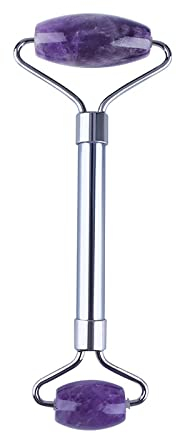 Améthyste Jade Visage Massage Rouleau Gouache Grattoir Guasha Massage Ensemble D'outils Naturel Gouache Jade Visage Corps Rouleau Masseur Cadeau,type 7