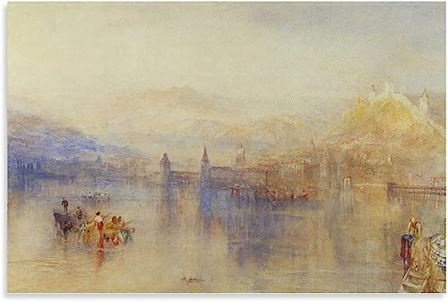 LVTFCO Famous Jmw Turner Poster Abstract Landscape Wall Art Jmw Turner Prints Jmw Turner Canvas Painting For Home Wall Decor Picture 40x60cmx1 No Frame