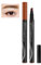 mugeleen Anjoize Augenbrauenstift, Waterproof 4-Tip Brow Pen, 4-Spitzen-Microblade-Brauenstift, Lang anhaltende und Wasserdicht flüssiger Augenbrauenstift, Wischfest (Dunkelbraun)