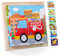 SPERMUOY Würfelpuzzle Holz,3D Würfelpuzzle Puzzlespiele,Bilderwürfel Holz Holzpuzzle für Kinder ab 1 2 3 4 Jahre,Montessori Lernspielzeug Geschenk für Jungen und Mädchen