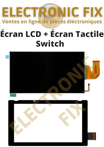 ELECTRONICFIX Écran Tactile Original LCD Numériseur Dalle Vitre Sensible Compatible avec Nintendo Switch - Remplacement et Réparation