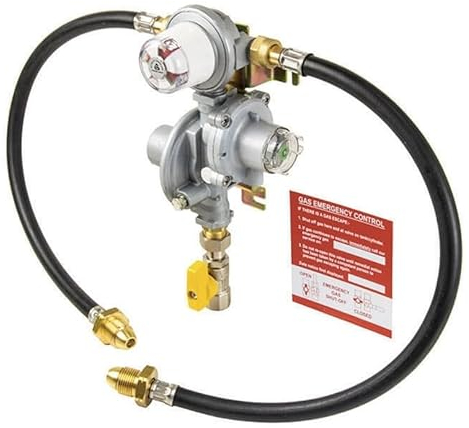 Catering Parts UK Cavagna Automatic Changeover LPG Gas Regulator With Over Pressure Switch Off For Static Caravan