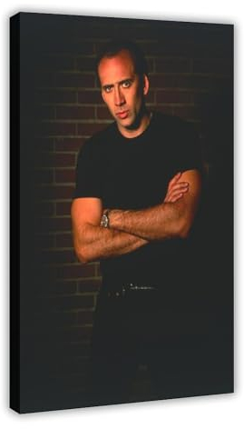 Nicolas Cage Poster (3) Leinwandposter, Wandkunst, Dekordruck, Bild Gemälde für Wohnzimmer, Schlafzimmer, Dekoration, Rahmen-Stil, 40 x 60 cm