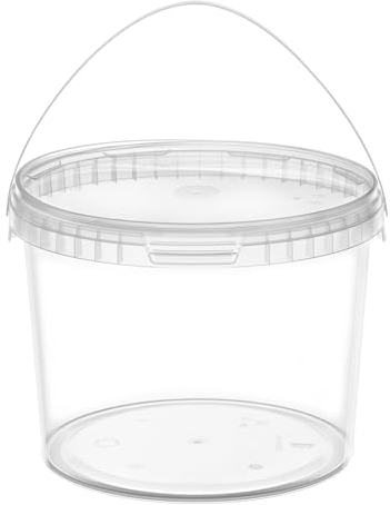 Garronda Seau avec Couvercle 3 L pour Le Stockage de Produits Alimentaires et Chimiques 1 Pièce Transparent GD-0072