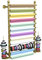 ZSLZXAHL Bandhalter-Organizer-Rack, Wand-Vinylrollen-Ausstellungsständer, Geschenkpapier-Aufbewahrung für Bastel-/Nähzimmer, 12 Etagen, mit Abnehmbarer Stange (Größe 100 x 20 x 120 cm)