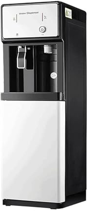 Dispensador de Agua Vertical, Doble Uso frío y Caliente, Cubo de Agua Oculto Debajo, Fuente de botellon para El Hogar Oficina Café Té Bar Dormitorio