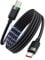 mcdodo Magnetisches USB C Kabel 60W LED Nylonspirale Typ-C-Schnellladekabel kompatibel mit iPhone 15 Galaxy S24 S23 MacBook Air M2 iPad Pro 12.9