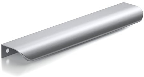 goldenwarm Tiradores ocultos para muebles (10 unidades, 160 mm), color plateado