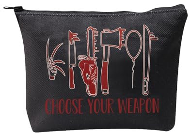 BDPWSS Horror Movies Merchandise Gift Choose Your Weapons Bag For Scary Movie Fans Gift Serials Killer Inspired Survival Kit (horror chocie blbag)
