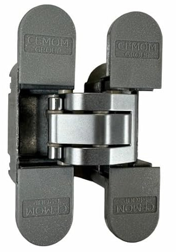 1 Charnière Invisible ESTETIC 80/A HP CEMOM MOATTI 111.5 mm Réversible, 3 Couleurs au Choix. - Argent