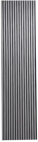 Built Right Wood Slat Acoustic Wall Panels – Soundproofing Panels for Walls, Premium Design in Natural Oak, Smoked Oak, Walnut, Silver, Brown & Grey – Home & Office Decor. 240cm x 60cm (Silver Oak)