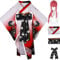 HSJZBQSM Chainsaw Man Cosplay Costume Pink Uniform Set Makima Cosplay With Wig Halloween Party Set (Suit+Wig, L)