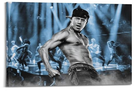 WAWYY Filmschauspieler Channing Tatum Poster auf Leinwand und Wandkunst, Bilddruck, moderne Familienschlafzimmer-Dekoration, 20 x 30 cm
