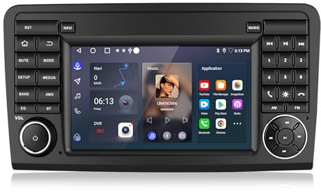 Hexinex Autoradio für Mercedes Benz GL ML Klasse W164 X164 350 320, 2+32GB, Android 13, 7 Zoll Touchscreen, unterstützt CarPlay und Android Auto
