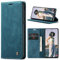 Azororo Coque pour Samsung Galaxy A55 5G Premium Housse Cuir Protection Pochette Rabat Portefeuille Flip Case Porte Magnétique Coque Étui pour Samsung Galaxy A55, Bleu Vert