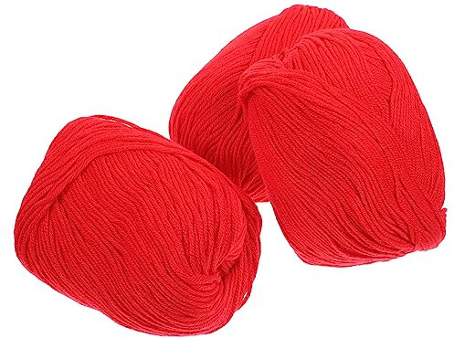 MUELODSIC 3Rollen Baumwollgarn Multifunktionales Häkeln und Stricken mit Professioneller für DIY Projekte Hautfreundlich und Baumwolle Große