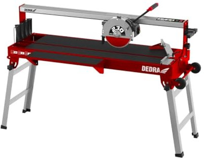 Fliesenschneidemaschine, Schneidemaschine DEDRA 1200W, Schnittlänge 920 mm, 2990 U/Min, zum präzisen Schneiden und Bearbeiten von keramischen Materialien, Laser, Eintauchfunktion, Nassbearbeitung