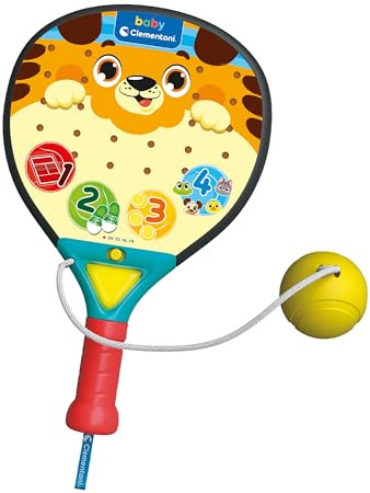 Clementoni interaktives Spielzeug Baby Padelracket mit Licht und Sound