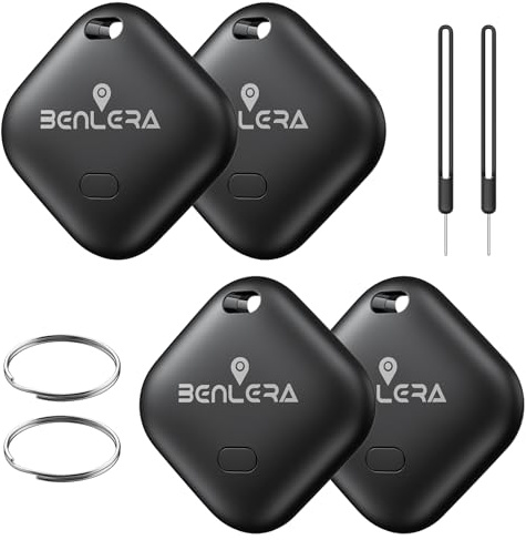 Smart Tracker Tag Item Finder, Keys Finder and Item Locator with sound, Compatible with Apple Find My APP (iOS Only), Replaceable Battery, Keys Tracking Tag for Bags, Wallets, Luggage, Backpacks