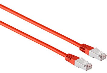 Kabelbude.eu Patchkabel cat. 5e F/UTP rot 0,5m