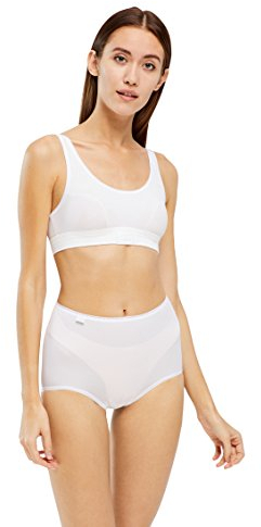 Sloggi Women's Double Comfort Top Everyday Bra, White, 36 UK