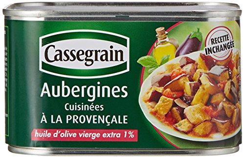 Cassegrain Aubergines cuisinées à la provençale 375 g - Lot de 4