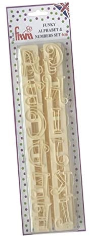 Funky Alphabet & Numbers Tappits by FMM by FMM SUGARCRAFT