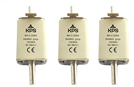 KPS Sicherung NH-2 500V gG-gL, 3 Stück NH2 (250 A)