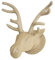 Decopatch Décopatch NO029O Trophée Rentier aus Pappmaché, 27 x 38 x 39 cm, zum Verzieren und Aufhängen, perfekt für Weihnachtsdeko, Kartonbraun