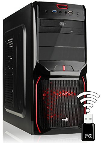 AGANDO Silent Gaming PC multicolore GeForce GTX1050 Ti 4GB | ohne Betriebssystem Intel Core i7 4790 | 8GB RAM