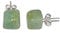 Amazonit Ohrstecker, natürlich, 11-12mm, 925 Silber