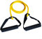 Toweter Pilates Fitness-Tube Elastica di Resistenza per Fitness con Maniglie (Giallo)