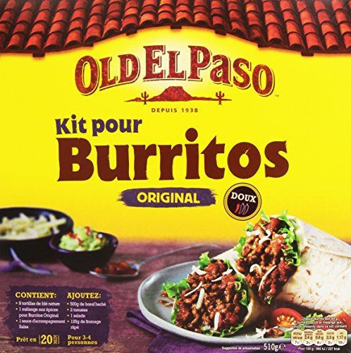 Old El Paso Juego de 5 burritos con chile dulce de 510 g