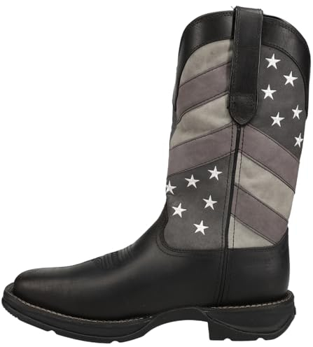 Durango Stivali Western DDB0124 Uomo, Nero Antracite Grigio, 43 1/3 EU