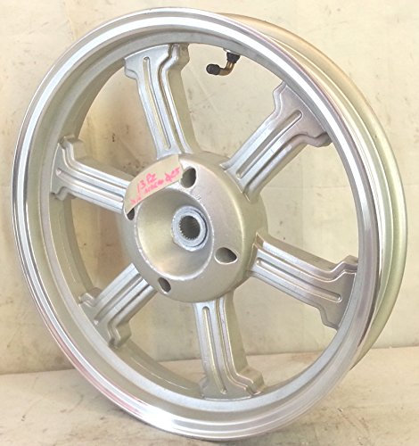 CERCHIO SCOOTER posteriore 16X2.50 lega argento 5 razze perno ruota 25 mm-
