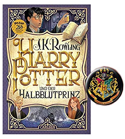 Carlsen Verlag Harry Potter und der Halbblutprinz 6. Band gebundene Ausgabe 1x Original Harry Potter Button