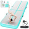 FBSPORT Trainingsmatte, 20 cm, Höhe, aufblasbar, Air Tumbling Track 5 m, Gymnastikmatte, aufblasbar, Tumbling, Gymnastikmatte, für Turner, Tumbling, Yoga, mit Pumpe