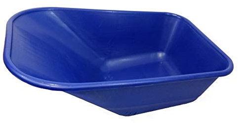 WHEELBARROW REPLACEMENT PLASTIC BODY 110 LITRE NO HOLES MADE IN UK (Blue)
